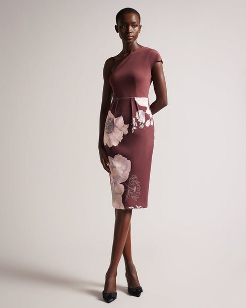 NIMALA-Dresses-Asymmetric Bodycon Dress- Ted Baker Romania